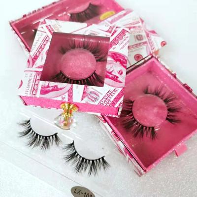 China 3D Natural Cross Shipping Mink Lashes Fluffy Soft Wispy Long Dropping Reusable Long Lashes Natural Mink False Eyelashes for sale