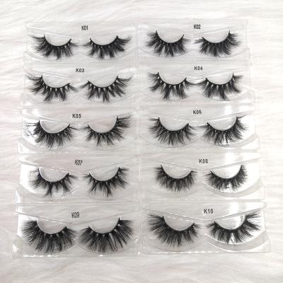 China Natural Handmade Long Strip 3D Mink Eye Lashes With Diamond Lash Box Glitter Rhinestones Lashbox Of Smilelashes K01-K21 full for sale