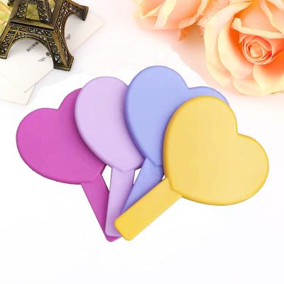 China Lighted Hair Dressing Mirror Hand Held Cosmetic Acrylic Hand Held Magnifying Mirror Makeup Mirror Customized LOGO for sale