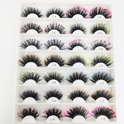 China Custom Eyelash 3d Mink False Lashes Fluffy Faux Mink Eyelash Own Brand New Design Glitter Thick 18mm Mink Eyelashes 20mm Wholesale for sale