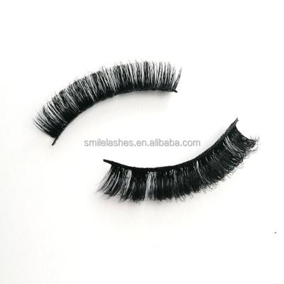 China Dropshipping Natural Russian Long Strip Lashes D Ring 16mm Mink Full False Eyelashes Winged Russian Strip Lashes Dual Density Deep Lashes for sale