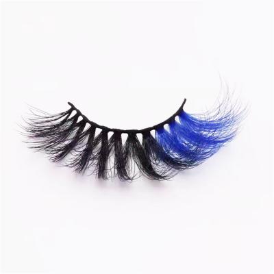 China Thick Party Queen Colored False Eyelashes Mink Lashes 3D Wholesale Vendor Color Lashes Custom Colored Lash Extensions for sale