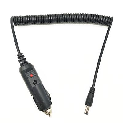 China Car dc 5.5*2.1mm plug to car charger cigarette lighter cable for sale