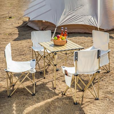 China Good Selling Traditional Outdoor Wooden Camping Folding Table for sale