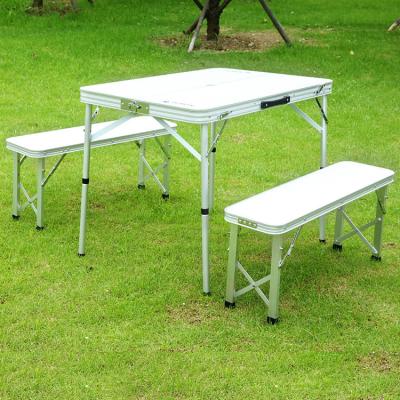 China Industrial Picnic Umbrella Camping Wooden Table And Chair Set With for sale