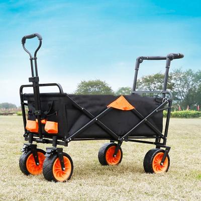 China Other Uni-quiet High Foldable Cart PU Sand Beach Folding Cart Whe Material Cart for sale