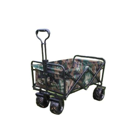 China 7x4 High PU Wheel Hand Trolley Cart Folding Sand Cart Beach Easy-Transport Equipment Wholesale 'Outdoor Cart' for sale