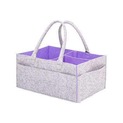 China Fashion New Fashion Cheap Felt Baby Diaper Organizer Bag Felt Bag For Sale for sale