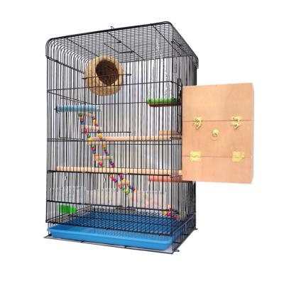 China Wholesale X Large Bird Cages Breathable Outdoor Macaw Cage Ferrous Bird Aviaries Bird House With Big Run For Sale for sale