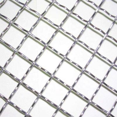 China Plain Weave Hebei Stainless Steel Mine Sieving Crimped Woven Wire Mesh for sale