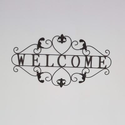 China America Metal Wall Decor With Words Welcome Everyday Wall Home Decor for sale