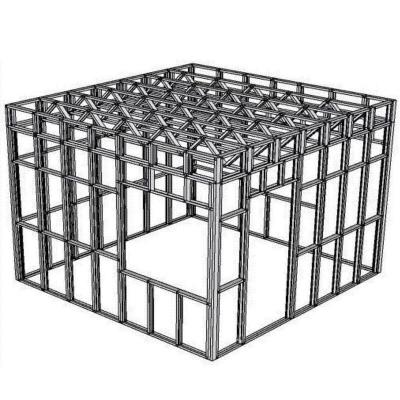 China Steel Frame Part Factory OEM Steel Structure Buildings Villa Parts for sale