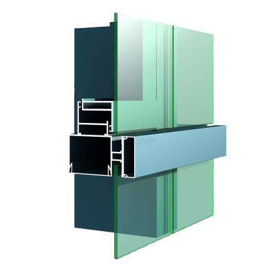 China Steel Fabricated House Aluminum Alloy Curtain Wall Price Of High Rise Building for sale