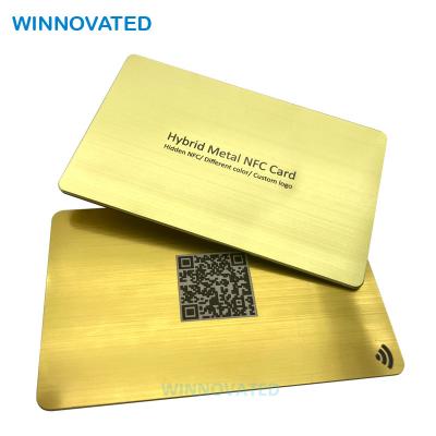 China Full Waterproof / Waterproof Anodized One Side Metal One Side Business Plastic Key Hidden NFC Card Premium for sale