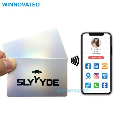 China Waterproof Digital PVC RFID NFC Smart Custom Printed Programmable Business Card / Waterproof for sale