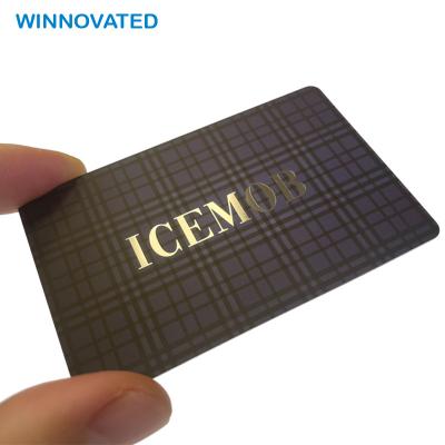 China Custom Waterproof / Waterproof Business Access Plastic Blue Black Black NFC Programmable Cards for sale