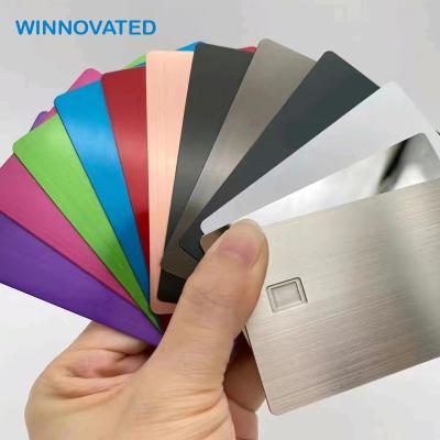 China China 0.8mm Thick Metal Business Card Blank For Laser Engraving for sale