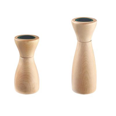 China Unique Stored Design Bamboo Salt and Pepper Grinder Set, Bamboo Manual Salt and Pepper Grinder for sale