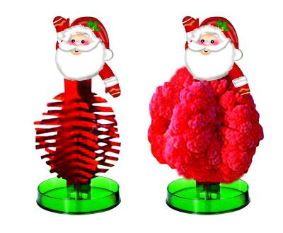 China Europe Magic Growing Tree And Warm DIY Christmas Decoration Raising Santa for sale