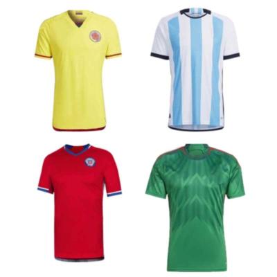 China Shirts & Quality Player Version National Soccer Jersey Chile Mexico Argentina Team Fan Tops+soccer Kit Sets for sale