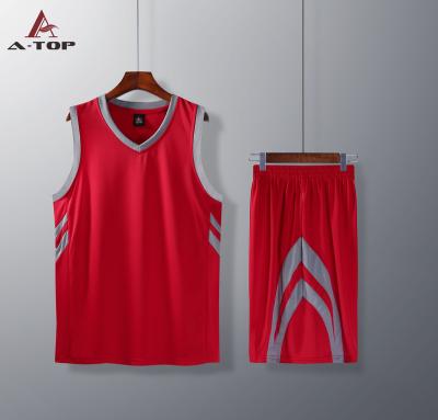 China Breathable Men's Quick Dry Basketball Sets Plus Size Breathable And Comfortable Basketball Wear Group To Buy Custom Game Tank Top for sale