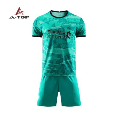 China Best Quality 20-21 Liver National Team Breathable Pool Football Football Singlet Kids Volleyball Uniform Set for sale