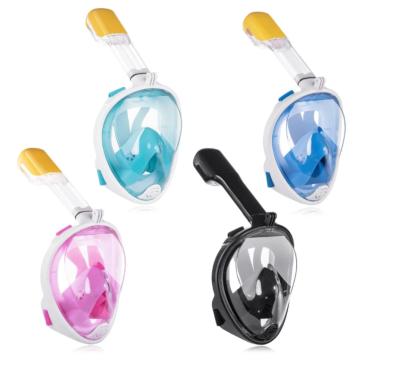 China 180 Wide View Compatible Face Full Panoramic 180 Degree Snorkel Mask Snorkel Mask for sale