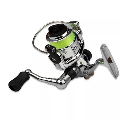 China Aluminum Alloy Metal Mini Spin Wheel Fishing Rod Shaker Cast Line Small Reel Fishing Outdoor Fishing for sale