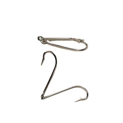 China Wholesale Size2#-20# B Fish Hook 50-100pcs /box China Stainless Steel Kirbed Hooks Hooks Straight Lean for sale