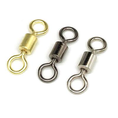 China Men's Stainless Steel Fishing Rolling Barrel Swivels Fishing Tackle Accessories Fishing Casting Casting Connectors for sale