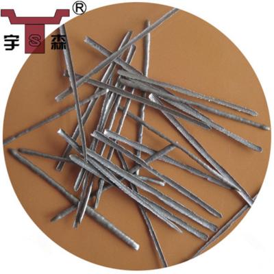 China 0.5*25mm Traditional SS304 Cast Iron Extracted Steel Fiber For Castable Casting for sale