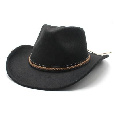 China 2022 Wholesale Character Fedora Classic Jazz Hat New Fashion Fadora Hat Mens Woman Winter High Quality Cowboy Hat for sale