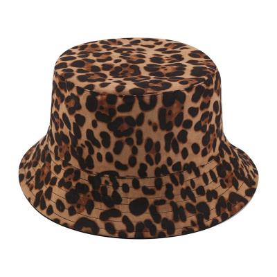 China Wholesale Custom Picture Style Leopard Bucket Hat 2022 New For Unisex Outdoor Fisherman Women Men Travel Hat for sale