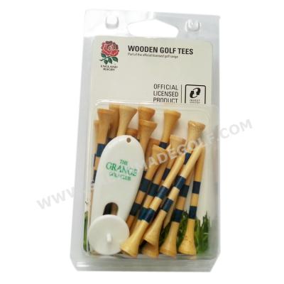 China Wood Packing PVC Bag Plastic Clamshell For Golf Tee Products Golf Plain And Printing for sale