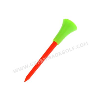 China 2 layers plastic golf tee with rubber top, rubber golf tees for sale