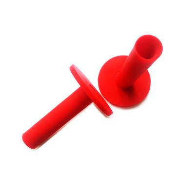 China Durable Red Rubber Golf Tees Rubber Holder For Golf Driving Range Rubber Tees for sale