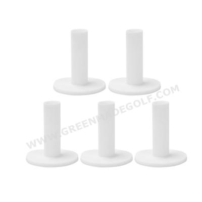 China Bending Rubber Golf Tee Rubber White Colored Rubber Golf Tees Bulk for sale