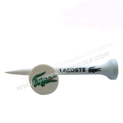 China 2021 Custom Logo Printed Tee PLA Golf Tee Cornstarch Plastic Golf Tees for sale