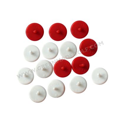 China White Color ABS / HIPS Plastic Ball Marker Custom Golf Ball Markers for sale