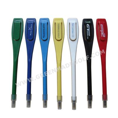 China ABS/HIPS Colored Plastic Golf Scoring Pen Pencil Clip Score Card Lead Golfer for sale