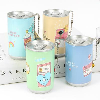 China Mini Metal Cylinder Coke Can Wet Sanitary Skin Care Canisters 30pcs Skin Travel Bottle Tissue Wet Wipes for sale