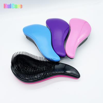 China Blue Pink Round Curly Hair Brush Curly Hair Tip Scalp Massage Brush Detangling Detangler Wholesale Curly Hair Tip Detangle Brush for sale