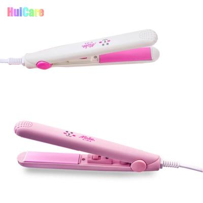 China Household Ceramic Coating Aluminum Dish 2 In 1 Mini Pencil Flat Iron Hair Straightener for sale