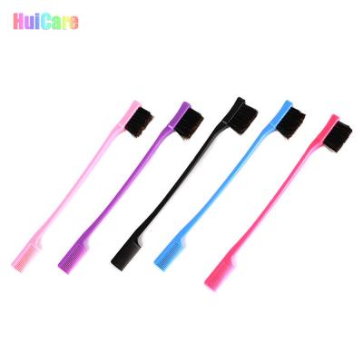 China Edge Brush Salon Hair Beauty Makeup Hair Dressing Styling Comb Brush Eyebrow Hair Edge Control Broom for sale