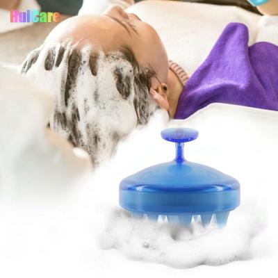 China Women Man Women Kids Waterproof Head Hair Cleaning Care Massaging Silicone Hair Scalp Massager Shampoo Brush for sale