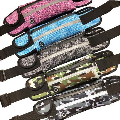 China Outdoor Waist Bum Bag Fitness Water Proof Fashion Colorful Sports Belly Waist Bag for sale