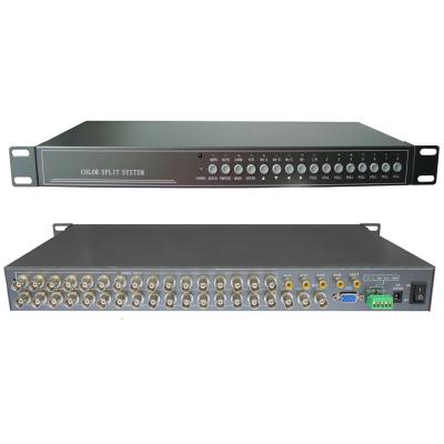 China Sunta VGA Real Time 16 Screen Splitter 16ch Color Quad Rack Mounted Multiplexer Lowest Price Video Transmission for sale