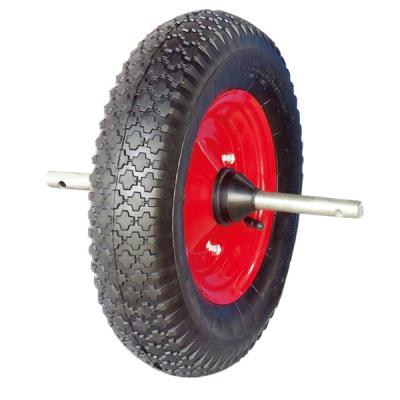 China Hotels Wholesale Cheap Small Rubber Tire Wheel Barrow Wheel 16 Inch Pneumatic 4.00-8 for sale