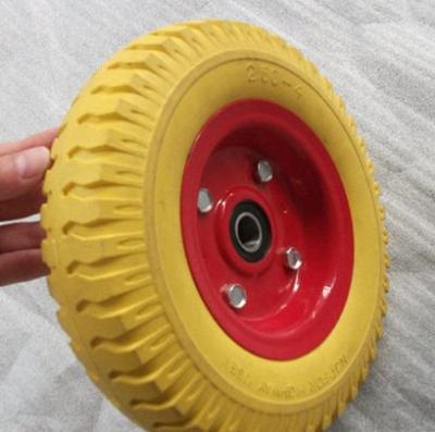 China Durable Heavy Duty 2.50-4 PU Wheelbarrow PU Foam Solid Wheel for sale