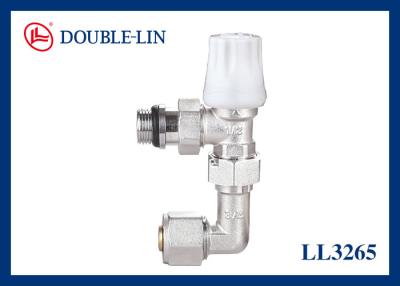 China ISO228 Thread Manual Angled TRV Radiator Valves for sale